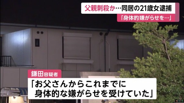 鎌田くるみ容疑者「お父さんからこれまでに身体的な嫌がらせを受けていた」