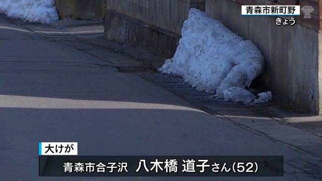 自転車の八木橋道子さんが重傷