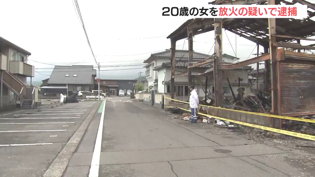 現場は玖珠町塚脇のアパート