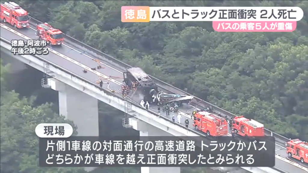 阿波市市場町の徳島自動車道