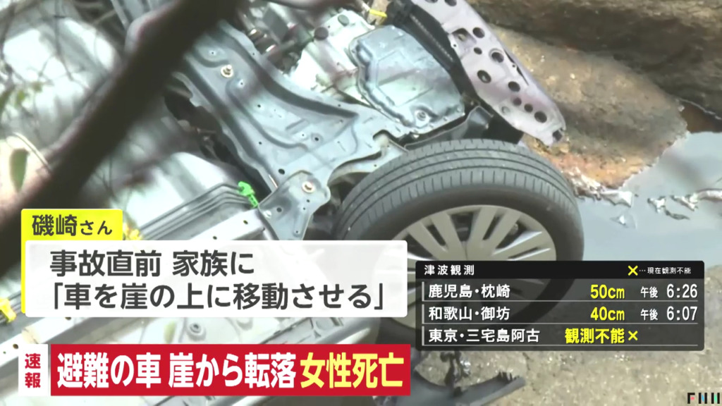家族に「車を崖の上に移動させる」という趣旨のメッセージ