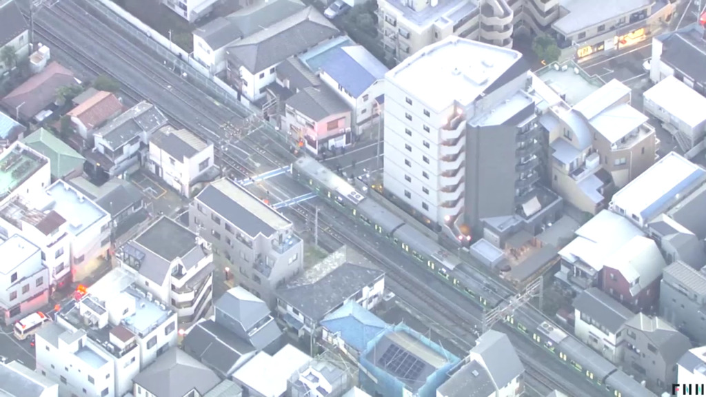 緊急停止した現場は北区中十条3丁目