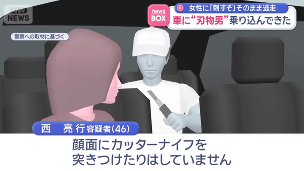西亮行「カッターナイフを突き付けていない」