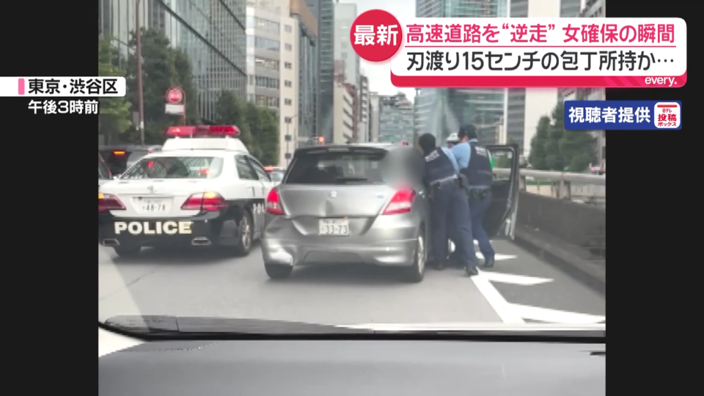 現場は京葉JCT付近の東京外郭環状道路