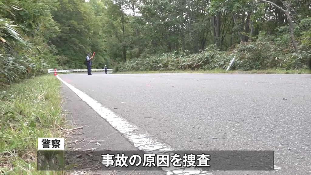 現場は青森市荒川寒水沢の国道103号