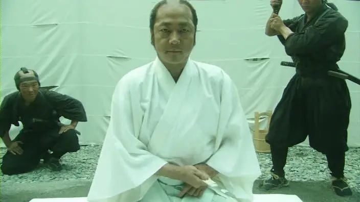 龍馬伝 武市半平太が見事な三文字切腹で自害